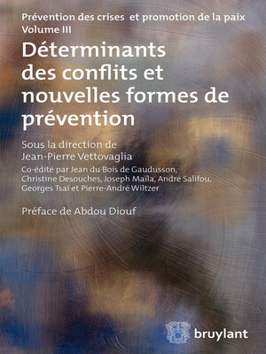 cover image of Déterminants des conflits et nouvelles formes de prévention